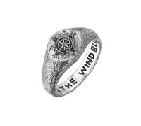 Haze & Glory Sigelring - Like the wind blows 925 Sterling Silber 64 Herren