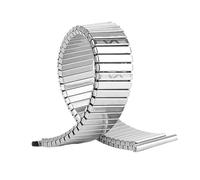 HBGRVCKS Elastisches Uhrenarmband aus Edelstahl, 10, 12, 14, 16, 18, 20 mm, for Herren und Damen, universelles Uhrenarmband for Quarz- oder Smart-Uhren, Ersatzarmband, Uhrenzubehör(Silver,16mm)