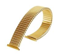 HBGRVCKS Elastisches Uhrenarmband aus Edelstahl, 10 mm, 12 mm, 14 mm, 16 mm, 18 mm, 20 mm, einziehbares Uhrenarmband aus Metall, Unisex-Armband, Uhrenersatzarmband, Uhrenzubehör(Gold,10mm)