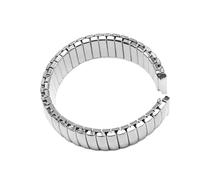 HBGRVCKS Elastisches Uhrenarmband aus Edelstahl, 12 mm, 14 mm, 16 mm, 18 mm, 20 mm, 22 mm, einziehbares Uhrenarmband aus Metall, Unisex-Uhrenarmband, Ersatzarmband, Uhrenzubehör(Silver,18mm)