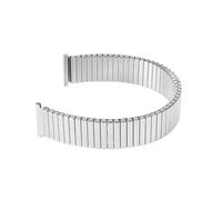 HBGRVCKS Elastisches Uhrenarmband aus Edelstahl, 12 mm, 14 mm, 16 mm, 18 mm, 20 mm, einziehbares Armband, Unisex-Armband, Ersatzarmband for herkömmliche Uhren oder Smartwatches(Sliver,18mm)