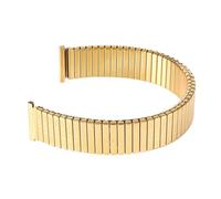 HBGRVCKS Elastisches Uhrenarmband aus Edelstahl, 12 mm, 14 mm, 16 mm, 18 mm, 20 mm, einziehbares Armband, Unisex-Armband, Ersatzarmband for herkömmliche Uhren oder Smartwatches(Gold,16mm)