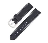 HBGRVCKS Gummi-Uhrenarmband mit Schnellverschluss, 18 mm, 20 mm, 22 mm, universelles Silikonarmband(Black 6,22mm)