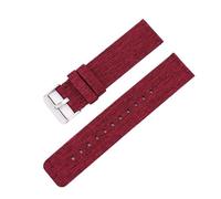 HBGRVCKS Schnellverschluss-Uhrenarmband aus Nylon, 12 14 16 18 20 22 mm, gewebtes Uhrenarmband aus Canvas, Unisex-Uhrenarmband, Sportuhrenarmband, Uhrenersatzarmband(Red,20mm)
