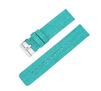 HBGRVCKS Schnellverschluss-Uhrenarmband aus Nylon, 12 14 16 18 20 22 mm, gewebtes Uhrenarmband aus Canvas, Unisex-Uhrenarmband, Sportuhrenarmband, Uhrenersatzarmband(Green,20mm)