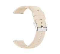 HBGRVCKS Silikon-Uhrenarmband mit Schnellverschluss for Damen und Herren(Beige,16mm)