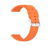 HBGRVCKS Silikon-Uhrenarmband mit Schnellverschluss for Damen und Herren(Orange,18mm)