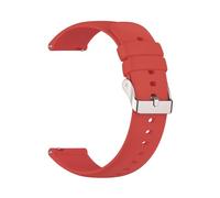 HBGRVCKS Silikon-Uhrenarmband mit Schnellverschluss for Damen und Herren(Red 1,18mm)