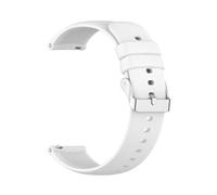 HBGRVCKS Silikon-Uhrenarmband mit Schnellverschluss for Damen und Herren(White,16mm)
