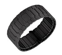 HBGRVCKS Uhrenarmband aus Edelstahl, Metallband, geeignet for Smart- oder herkömmliche Uhren, 22 mm, elastisch, einziehbar, Unisex-Uhrenarmband, Ersatzband(Black,22MM_S)