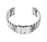 HBGRVCKS Uhrenarmband aus Edelstahl und Titan mit Schnellverschluss, universell einsetzbar, Faltschließe, Ersatzarmband for Herren, 20 mm/22 mm(Silver,22mm)
