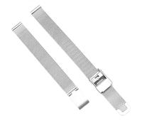 HBGRVCKS Uhrenarmband aus Edelstahlgewebe 8 10 12 13 14 15 16 17 18 20 22 24 mm Unisex-Uhrenarmband, Ersatzarmband for herkömmliche Uhren oder Smartwatches(Silver,15mm)