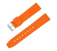 HBGRVCKS Uhrenarmband aus Gummi mit Schnellverschluss und Silikonband, universeller Ersatz(Orange,16mm)