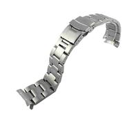 HCBBCEW 3-Style-Taucharmband aus Edelstahl, kompatibel mit Casio Duro MDV-106/MDV-107 | 22-mm-Metallarmband-Ersatz, Luxusmode(A-silvery 3,22mm no logo)