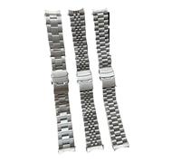 HCBBCEW Kompatibel mit Green Water Ghost SRPD63K1 Skx007 009Curved Edge Steel Strip19mm20mm21mm22mm Stainless WatchStrap Sub Seiko5(Diving,21mm)