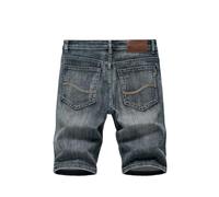 Hcclijo Männer Sommer Shorts Jeans Denim Hosen Stretch Dunkelblau Design Männer Jeans Dünne Gerade Männliche Kurze Jeans 866-black 40