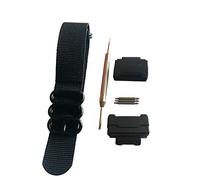 HD Conversion RAF 5 Ring Nylon Armband adapter (16 mm) Kit für Casio GShock MIL-Schock DW-5600 DW-6900 G-5700 GA-100 GDF-100 GL-7200 GLS-5600 GW-5000 5035 (schwarz)