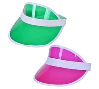 HDGSAFD 2 Stück Damen-Sonnenhüte, Damen-Sommer-Sonnenhüte, Outdoor-Sporthüte, Damen-Tennishüte, Retro-Sonnenhüte