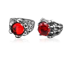 HDGSAFD 2 Stücke Edelsteinring, Schädelring, Personalisierter Schmuck, Personalisierter Ring Von Männern, Kreativer Metallring, Schmuck Für Kleidungskleid.