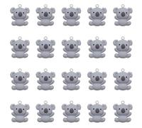 HDGSAFD 20 Stück Süße Cartoon Anhänger für Koala Charms Harz Dekoration Harz Charms DIY Schmuck