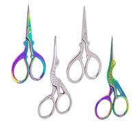 HDGSAFD 4 Stück Stickscheren, Metallscheren, Multifunktionale Handscheren, Kreative Schneiderscheren, Nähzubehör