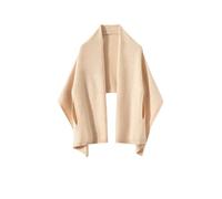 Hdhdeueh Kaschmir-Umhang für Damen, Winter, weich, warm, Kaschmir, Strickschal, Büro, einfarbig, Capes, beige, Einheitsgröße
