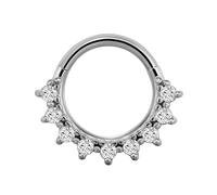 HDOYTXXM Modische Kristall Nasenpiercing Ringe, Schmuck, Edelstahl Zubehör für Ohrknorpel, Musik Festival Zubehör, modischer Körperschmuck