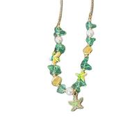 HDOYTXXM Multifauntal Shell Anhänger Halskette Perlen Modische Schlüsselbeinkette Perfekt Für Verschiedene Anlässe Trendige Halskette