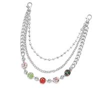 HDOYTXXM Twist Kette mit Engel Herz Anhänger für Hosen, funktionelle Gürtel und Taschenketten für stilvolle Outfits und Freizeitkleidung, modisches Layering Accessoire