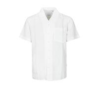 Kurzarmhemd BASEFIELD, Herren, Gr. M (39/40), Normalgrößen, weiß, Obermaterial: 55% Leinen, 45% Baumwolle., Leinenoptik, Hemden (99226911-M) weiß
