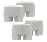 HEAD 4 er Pack Herren Boxer Boxershorts Basic Pant Unterwäsche, Farbe:400 - Grey, Bekleidungsgröße:S