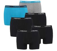 HEAD 10 er Pack Herren Boxer Boxershorts Basic Pant Unterwäsche, Farbe:White/Blue/Grey, Bekleidungsgröße:M