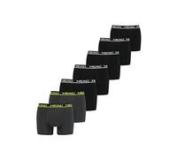 HEAD 7 er Pack Herren Boxer Boxershorts Basic Pant Unterwäsche, Farbe:schwarz/gelb, Bekleidungsgröße:XL