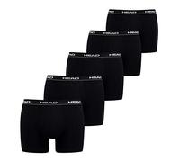 HEAD Herren 881500001 Boxershorts, 5er Pack, Schwarz, L