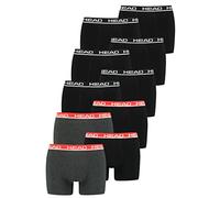 HEAD Herren Boxer Boxershort Unterhose 8er Multi-Pack, 841001001, Farbe:Black/Grey Red, Bekleidungsgröße:S