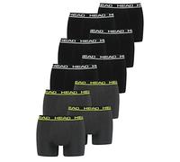 HEAD Herren Boxer Boxershort Unterhose 8er Multi-Pack, 841001001, Farbe:Black/Phantom Lime, Bekleidungsgröße:S