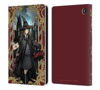 Head Case Designs Offizielle Harry Potter Hermione Granger 25. Jubiläum Anime Leder-Wallet-Hülle Kompatibel mit Amazon Fire 7 2022