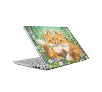 Head Case Designs Offizielle Kayomi Harai Fuchspaar im Wald Grafische Kunst Vinyl Haut Aufkleber kompatibel mit Asus Vivobook 14 X409FA-EK555T