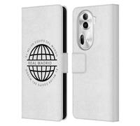 Head Case Designs Offizielle Real Madrid CF Schwarzes Logo Legende Leder-Wallet-Hülle Kompatibel mit Oppo Reno11