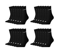 HEAD Damen Herren Short Crew Socken Cotton Blend Sport Socks 12 Paar , Größe:35-38, Artikel:-200 black