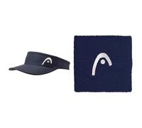 HEAD Damen Pro Player Womens Visor Cap, Navy, Einheitsgröße EU & Unisex-Erwachsene 2,5 Schweißband, Navy, Einheitsgröße