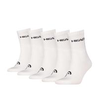 HEAD Unisex Socken, 5er Pack - ELEMENTS ALL SPORTS SHORT CREW ECOM, einfarbig Weiß 35-38