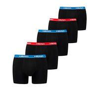 HEAD Herren 881500001 Boxershorts, 5er Pack, Rot/Blau, S