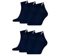 HEAD Herren All Sport Quarter Sportsocken 6erPack (35-38, Navy)