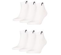 HEAD Herren All Sport Quarter Sportsocken 6erPack (35-38, White)