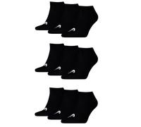 HEAD Herren All Sports Sneaker Socken 9P (43-46, Black)