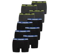HEAD Men Boxershort 841001001 Basic Boxer 8er Pack, Farbe:Phantom Lime/Black Blue, Bekleidungsgröße:L