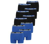 HEAD Herren Boxershorts 841001001 Basic – 8er-Pack, Black Blue/Blue Black, Größe L