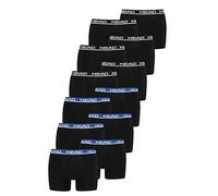 Head Herren Boxershort 841001001 Basic Boxer – 8er Pack, Black/Black Blue, XL