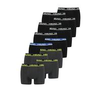 HEAD Herren Basic Boxer Pant Shorts Unterwäsche Unterhose 12 er Pack, Farbe:Black/Black Blue/Phantom Lime, Bekleidungsgröße:M